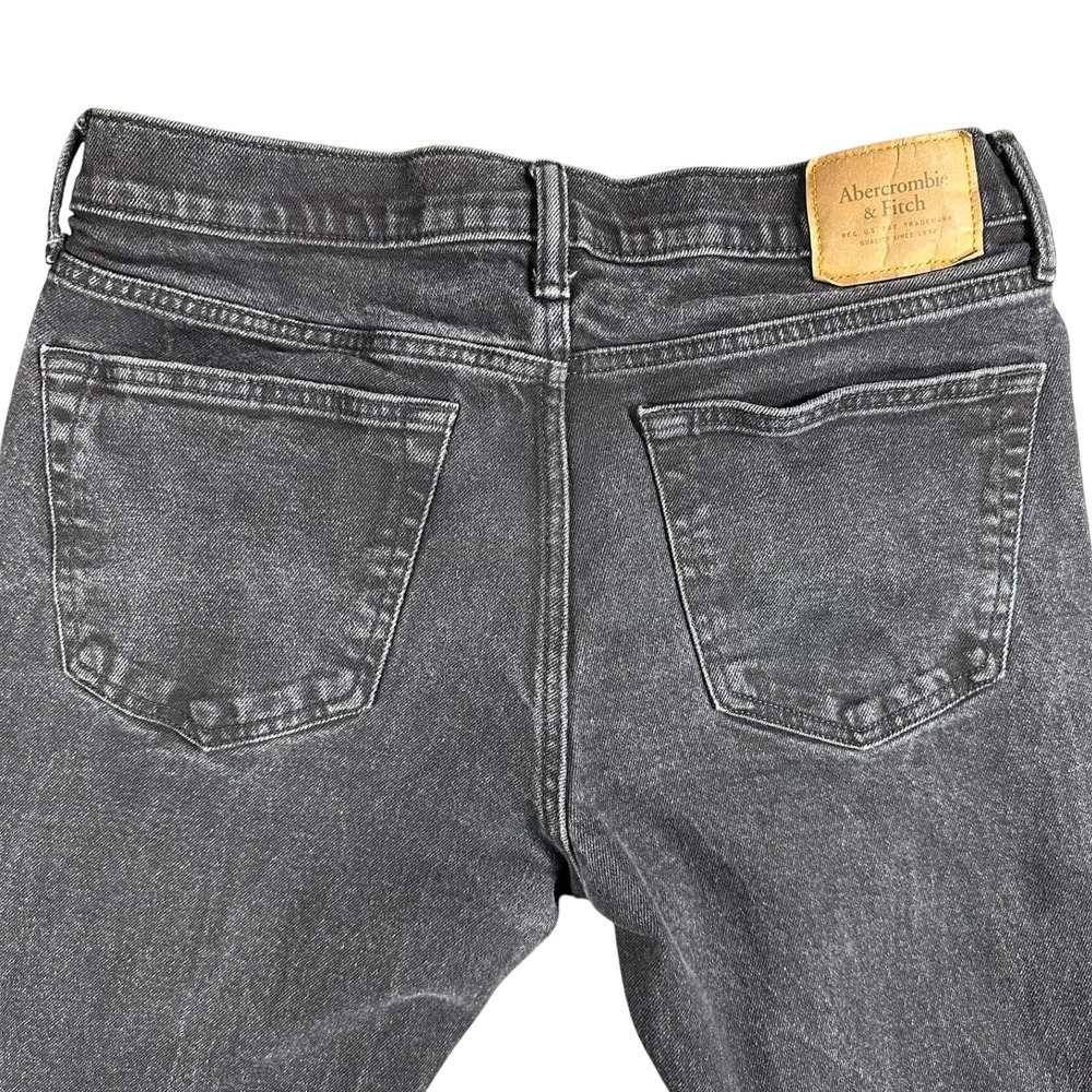 Abercrombie & Fitch Mens Skinny Jeans 32x32 Black‎ Wash Denim Casual Pants